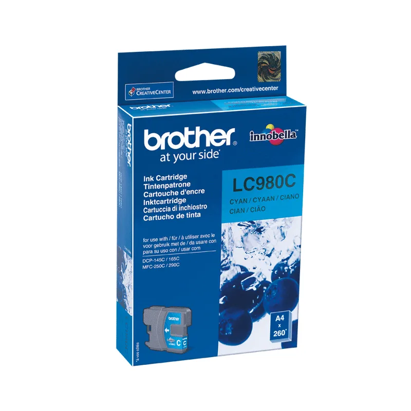 Brother Bläck Cyan LC980C
