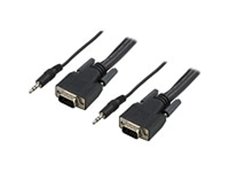 VGA-kablage dubbelskärmat HD15 ha-ha, 1 m