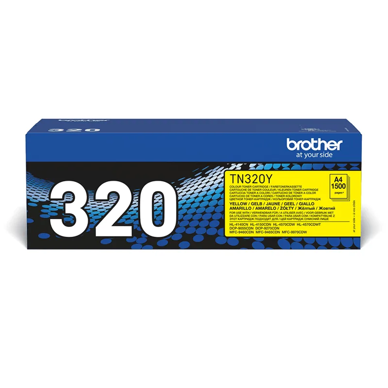 Brother TN-320Y Tonerkassett 1 styck Original Gul