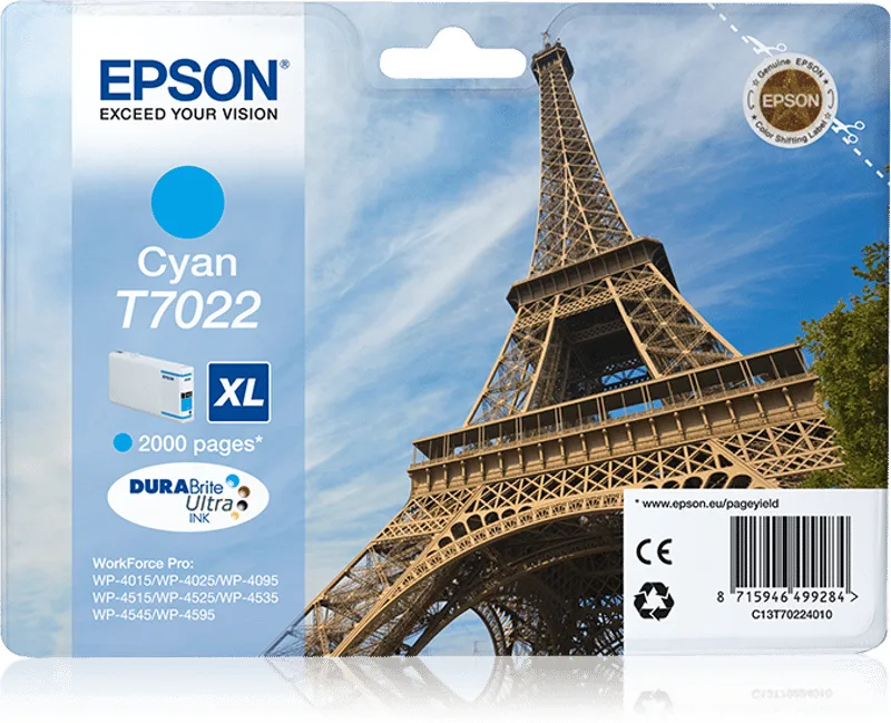 Epson Bläck Cyan T7022 XL