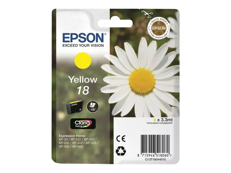 Epson 18 ink cartridge black tri-colour