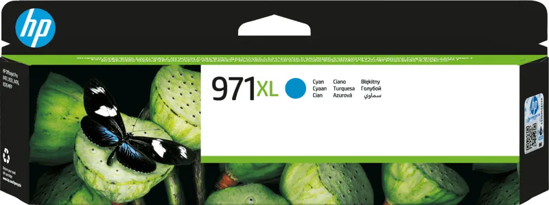 HP 971XL cyan original bläckpatron med hög kapacitet