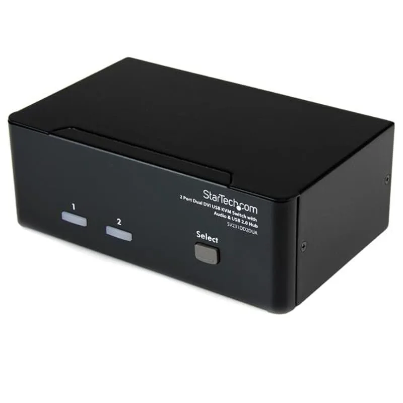 Startech 2 Port Dual DVI USB KVM