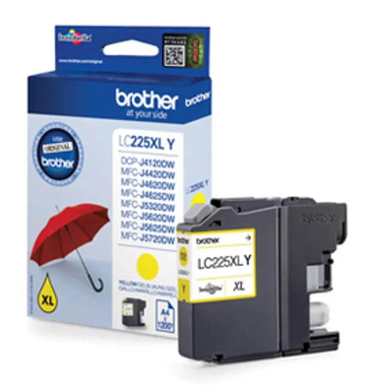 Brother Bläck Gul LC225XLY