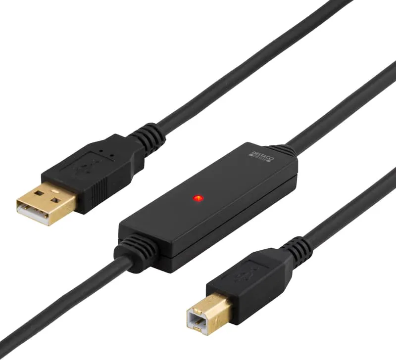 DELTACO PRIME USB 2.0 kabel Typ A hane