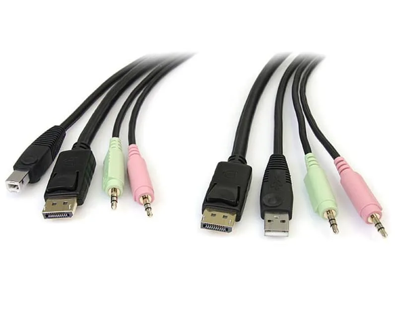 Startech 4-in-1 USB DisplayPort KVM Switch Cable