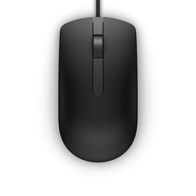 Dell optisk kabelansluten mus