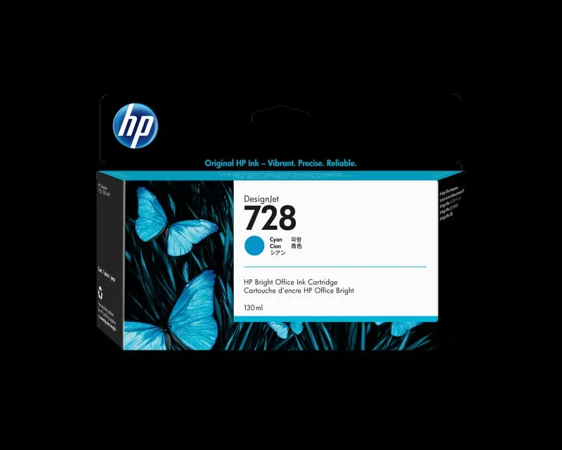 HP Bläck Cyan 728 130ml