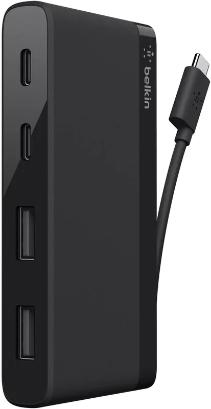 Belkin USB-C Hubb med 4 portar (svart)