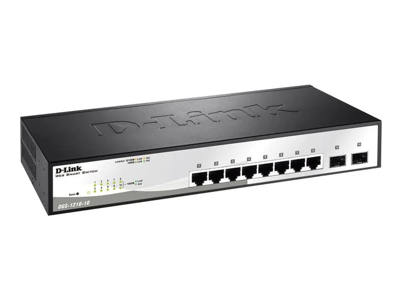 D-Link DGS-1210-10 Gigabit Smart+ Managed Switch