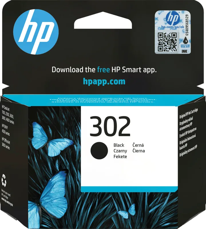 HP Bläck Svart No.302
