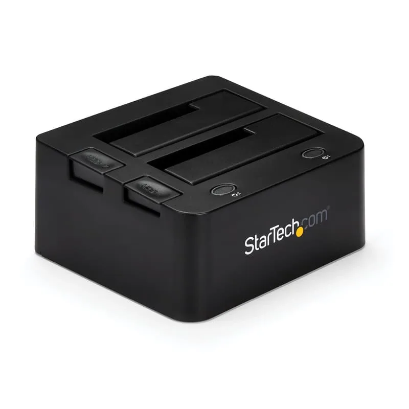 StarTech.com Dual-Bay USB 3.0 to SATA and IDE Hard Drive Docking Station, USB Hard Drive Dock, External 2.53.5 SATA III and IDE (40 pin) SSDHDD Doc...