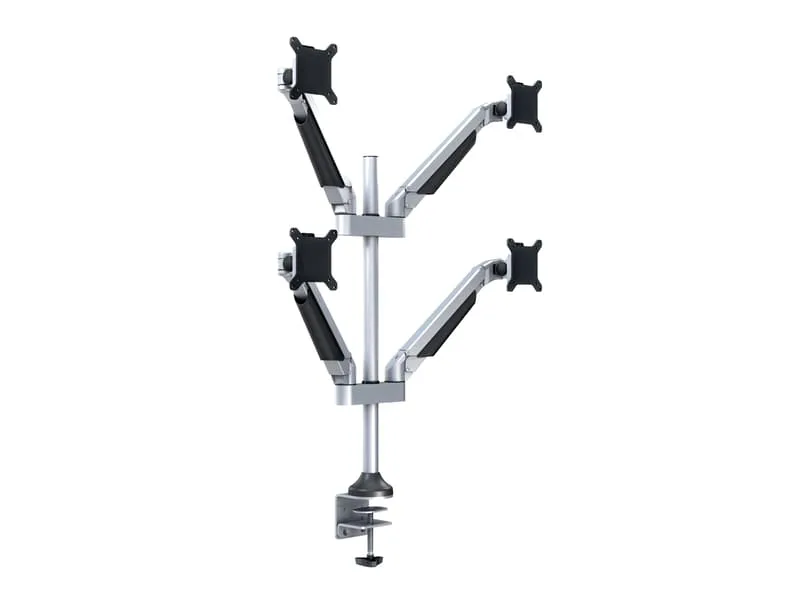 M VESA Gas Arm Quad Silver