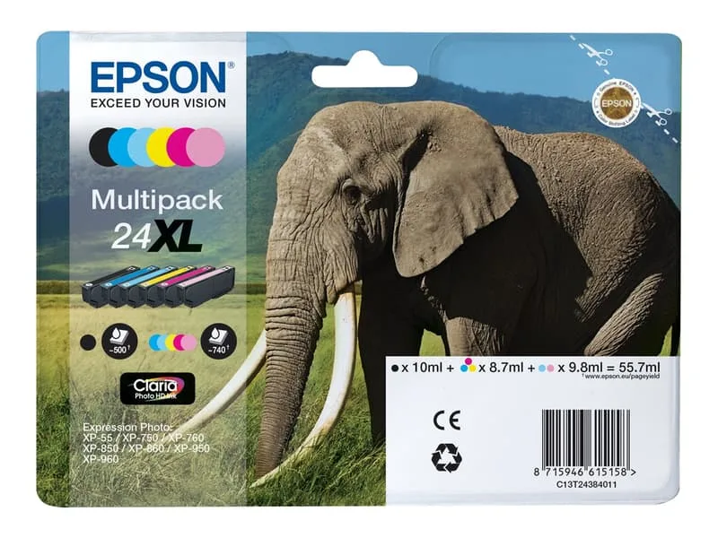 Bläck Multipack Foto 24XL 6-Color
