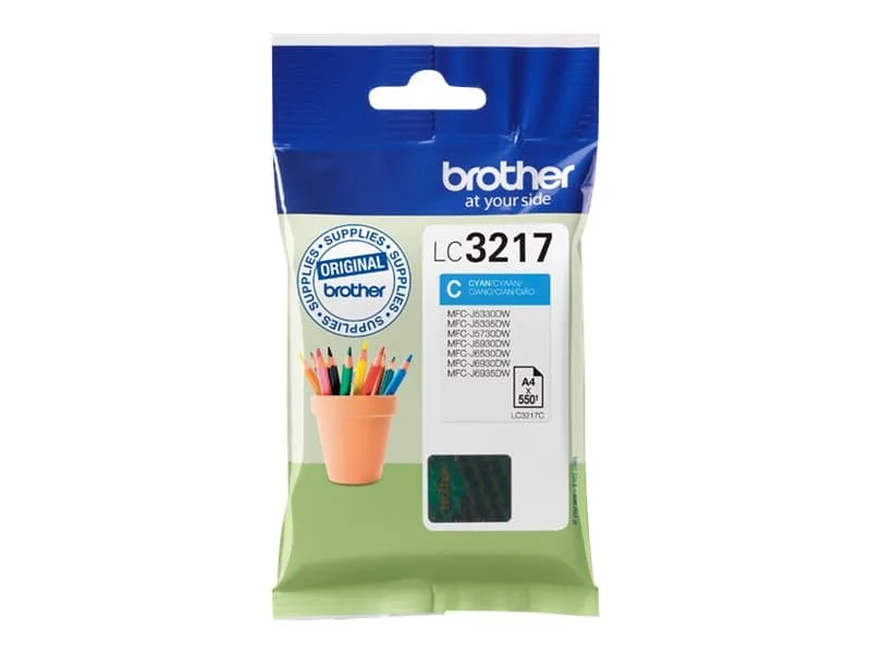 Brother bläckpatron LC-3217C Cyan
