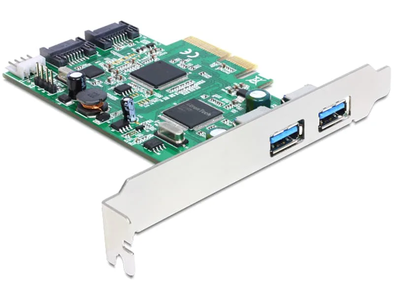 Delock 2 x external USB 3.0, 2 x internal SATA 6 Gb/s