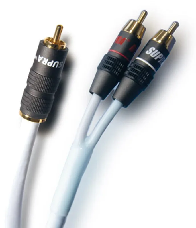 Supra Y-Link 1RCA-2RCA White 10m