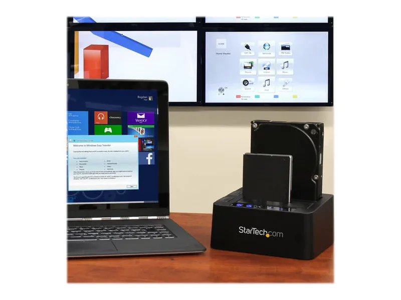 3.5"/2.5" SATA dupliceringsdockningsstation USB 3.1