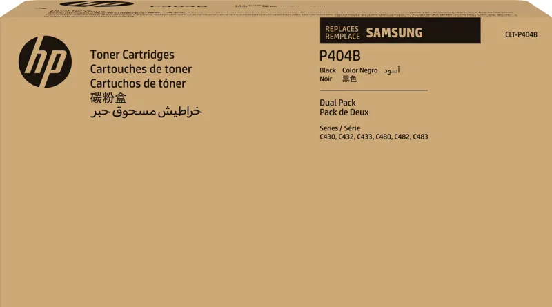 HP Samsung Toner Svart CLT-P404B 1.5K 2-Pack