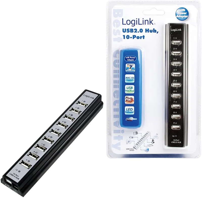 USB 2.0-Hub 10 Port
