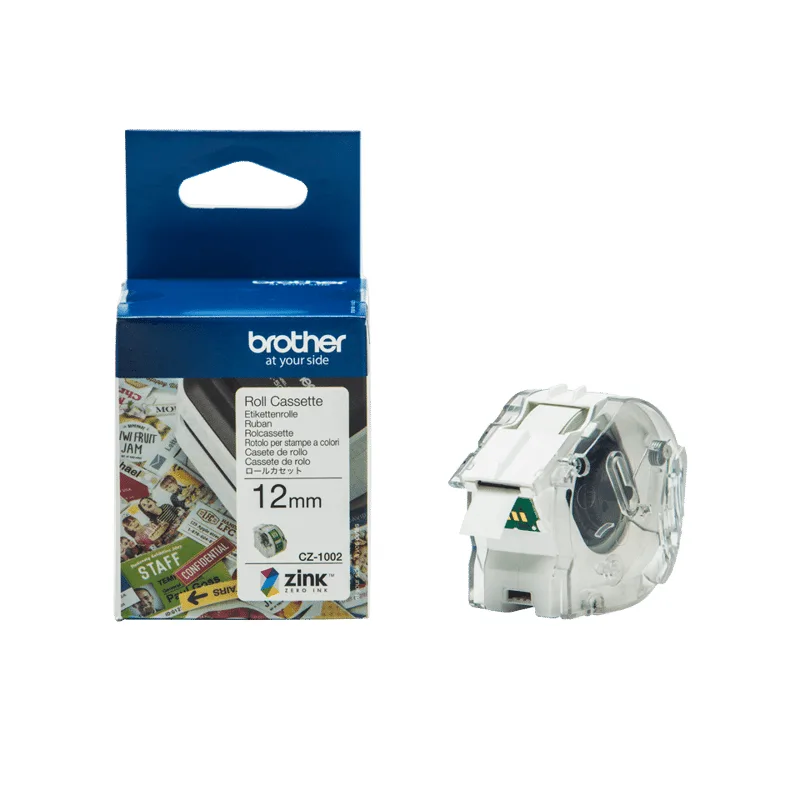 Etikett/Färgband 12mm CZ-1002 - VC-500W