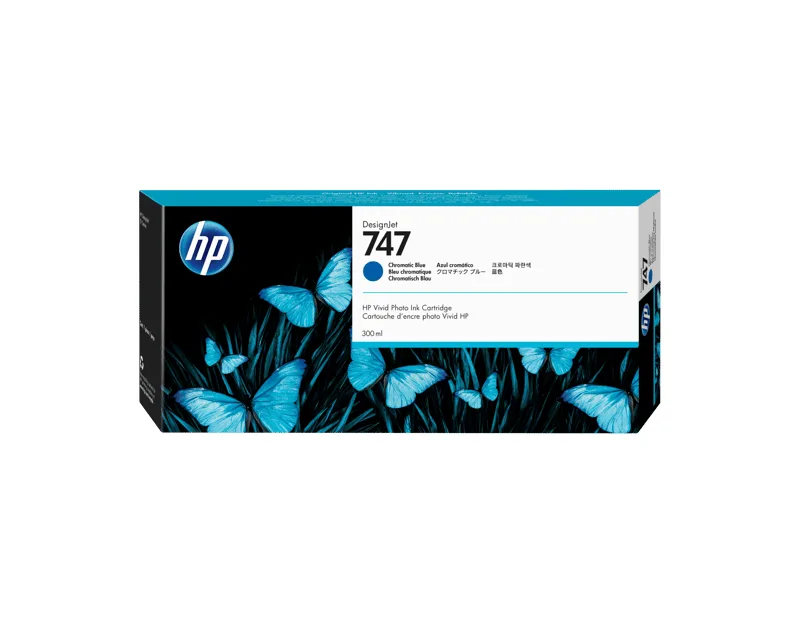 HP Bläck Chromatic Blå 747 300ml