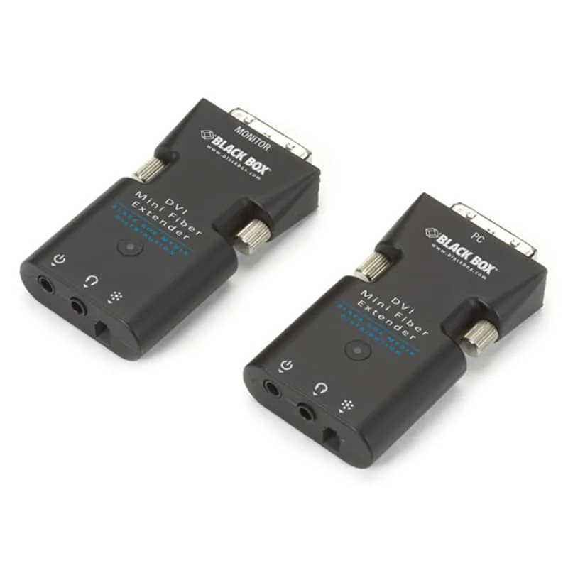 Mini Extender Kit for DVI-D and Stereo Audio over Fiber
