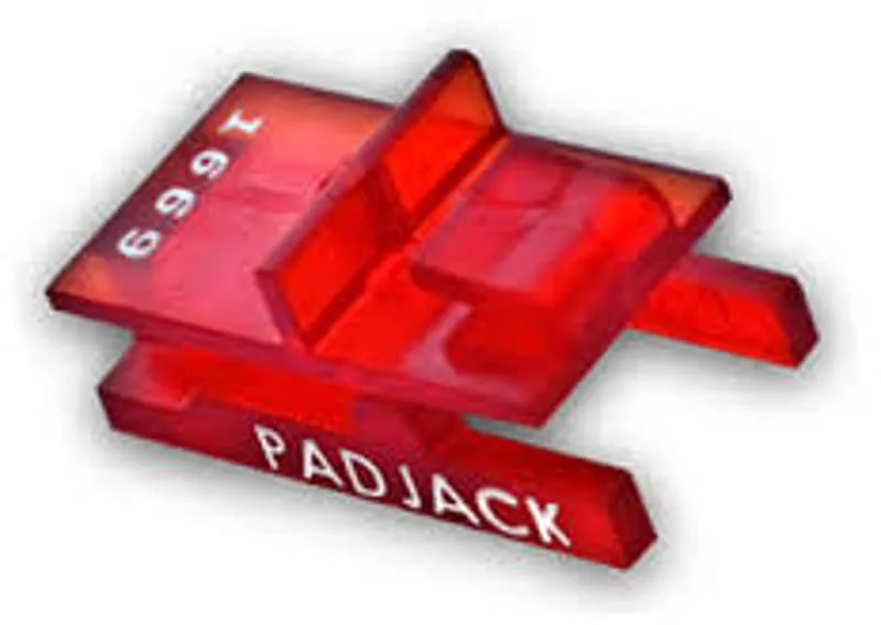 Padjack kabellås RJ45 Röd 100-pack