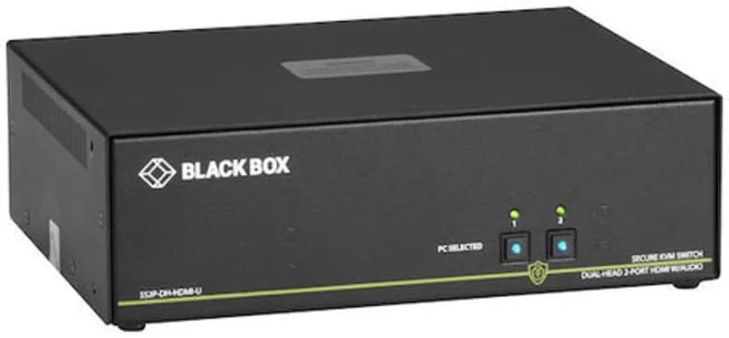 Black Box Secure 2-Port KVM Switch NIAP 3.0