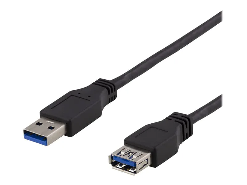 USB 3.1 Gen1 Förlängning Svart 1m