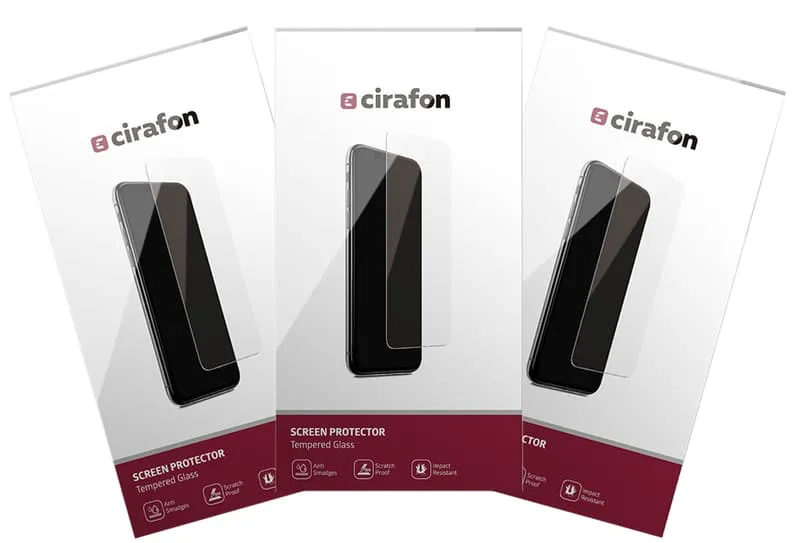 Cirafon Ultra-Wide Curved Asahi Glass 0.3mm 3-Pack