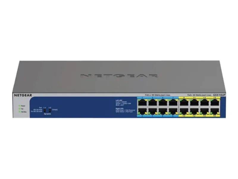 GS516UP Unmanaged Gigabit Switch PoE 380W