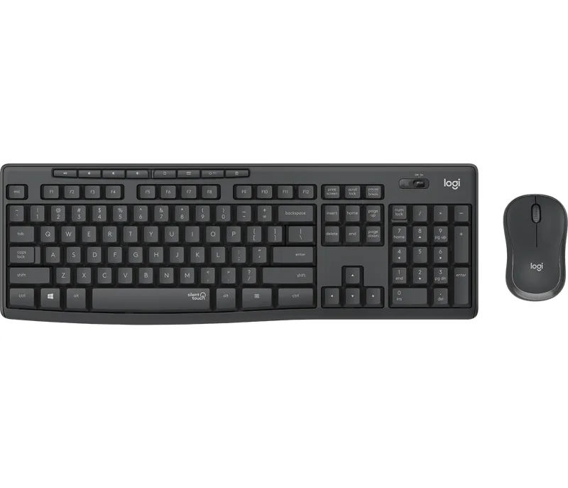 Logitech - MK295 Silent Wireless Combo Keyboard & Mouse set - Nordic Layout