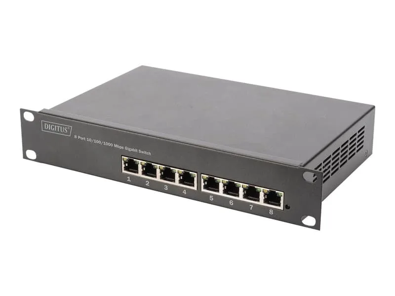 Digitus DN-95331 8-port Gigabit 10" PoE 80W