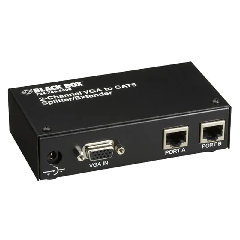 Black Box Mini CAT5 Splitter/Extender Transmitter