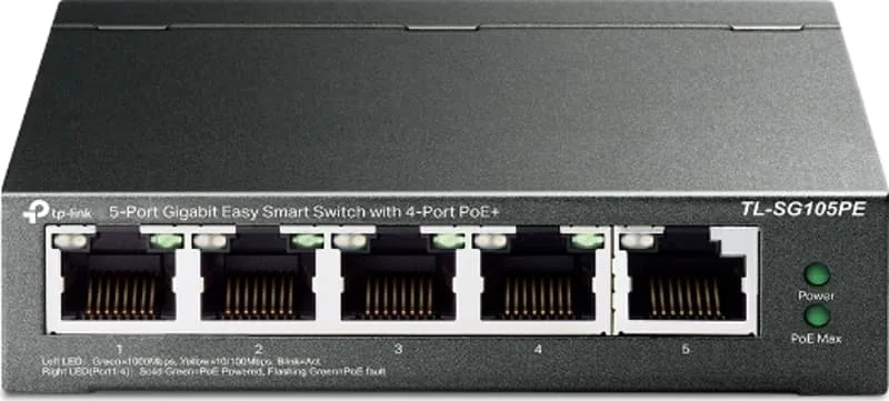 TL-SG105PE 5-Port PoE 65W Switch