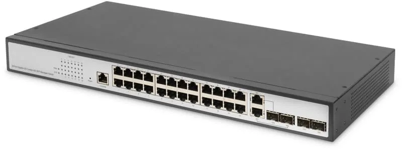 Digitus 24-portars managerad Gigabit Switch