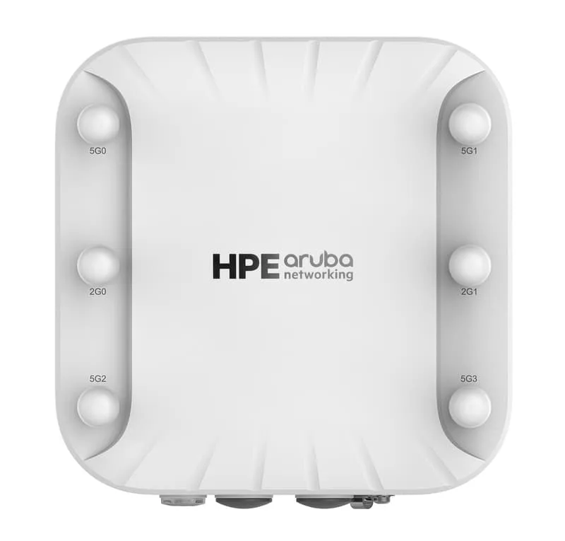 Aruba Networking AP-518 (RW) Dual Radio 4x4/2x2 Wi-Fi 6 6xRPSMA Connectors Hardened AP Vit