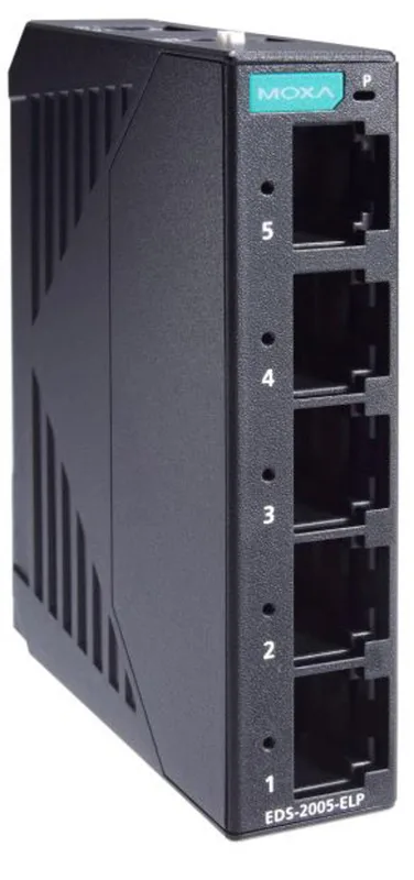 Moxa EDS-2005-ELP Industriell Ohanterad 5-port Switch