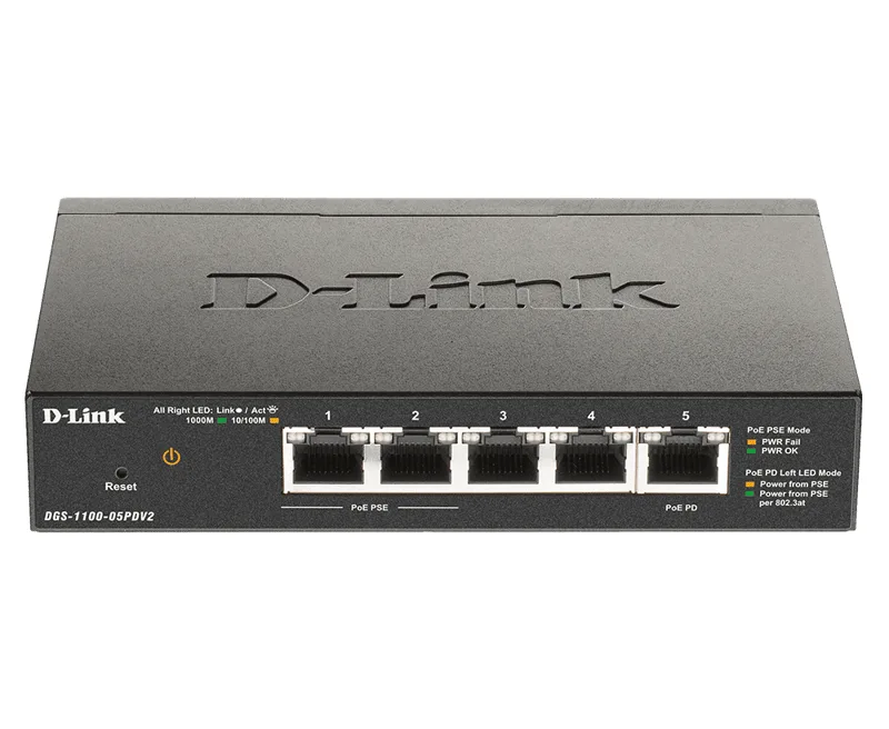 D-Link DGS-1100-05PDV2 DGS-1100-05PDV2 Nätverks-switch