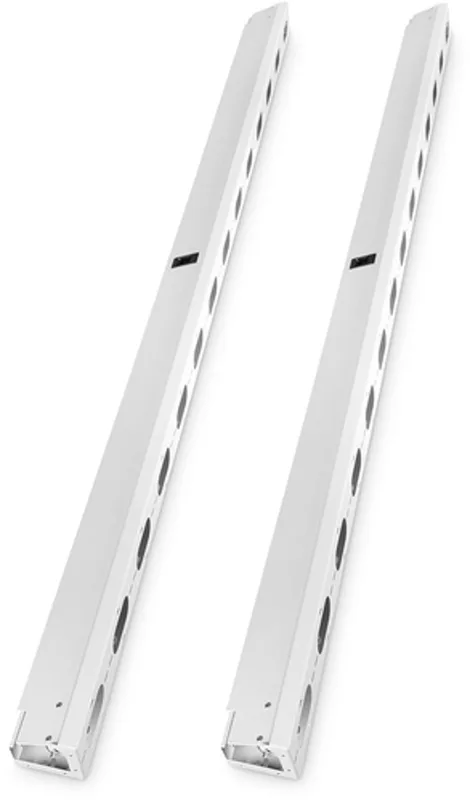 42U Vertikal Kabelkanal Grå 2-pack