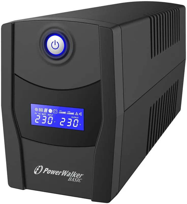 PowerWalker VI 1000 STL, Linjeinteraktiv, 1 kVA, 600 W, Sinus, 162 V, 290 V