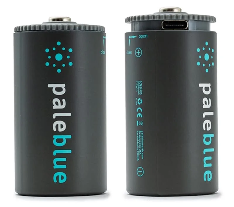 PALE BLUE Uppladdningsbart Batteri D 5000mAh 2-Pack Inkl