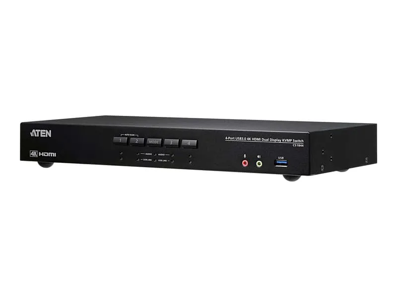 Aten 4-portars 4K HDMI Dual-View KVM switch