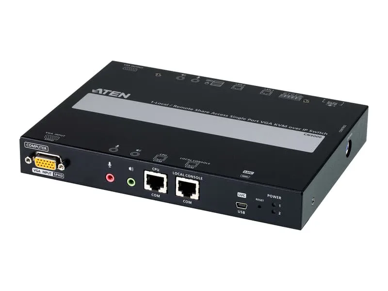 Aten 1-ports VGA KVM-över-IP-switch med lokal