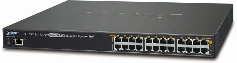 HPOE-1200G 12-Port Gigabit Midspan 360W