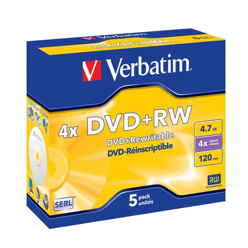 DataLifePlus DVD+RW 5-pack JewelCase