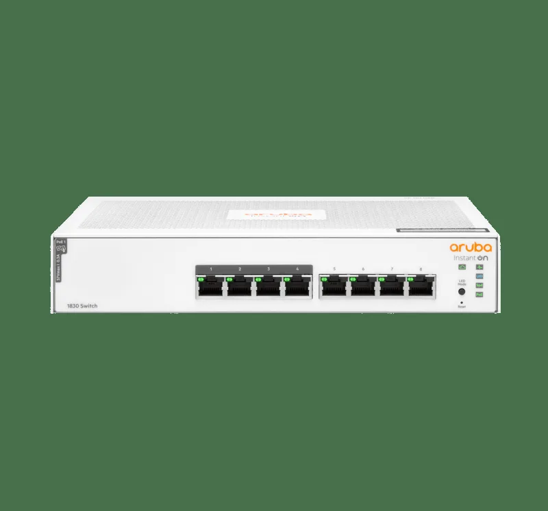 Networking Instant On 1830 8G PoE 65W Switch