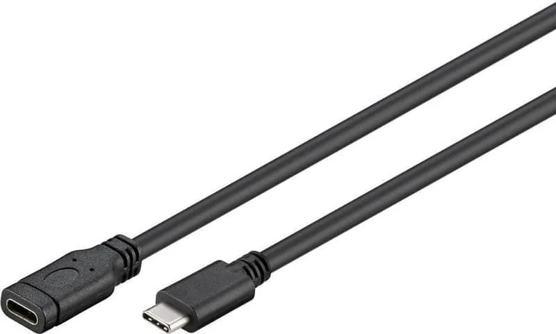 USB3.1CC2EX USB-kablar USB 3.2 Gen 1 (3.1 Gen 1) 2 m USB C Svart