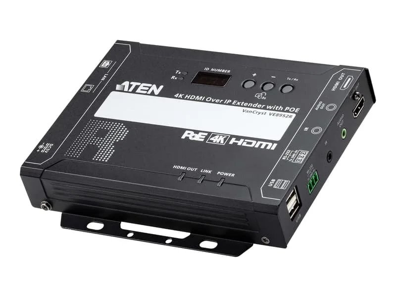 Aten 4K HDMI över IP-mottagare med PoE